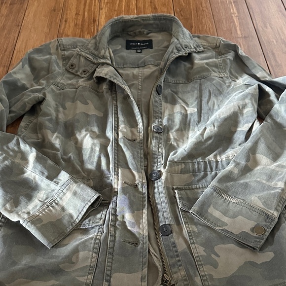 Lucky Brand Green Camouflage Jacket - Picture 1 of 3